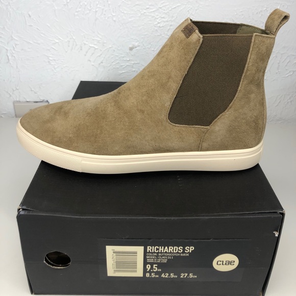 CLAE Richards SP Mens boot in suede butterscotch main image 5